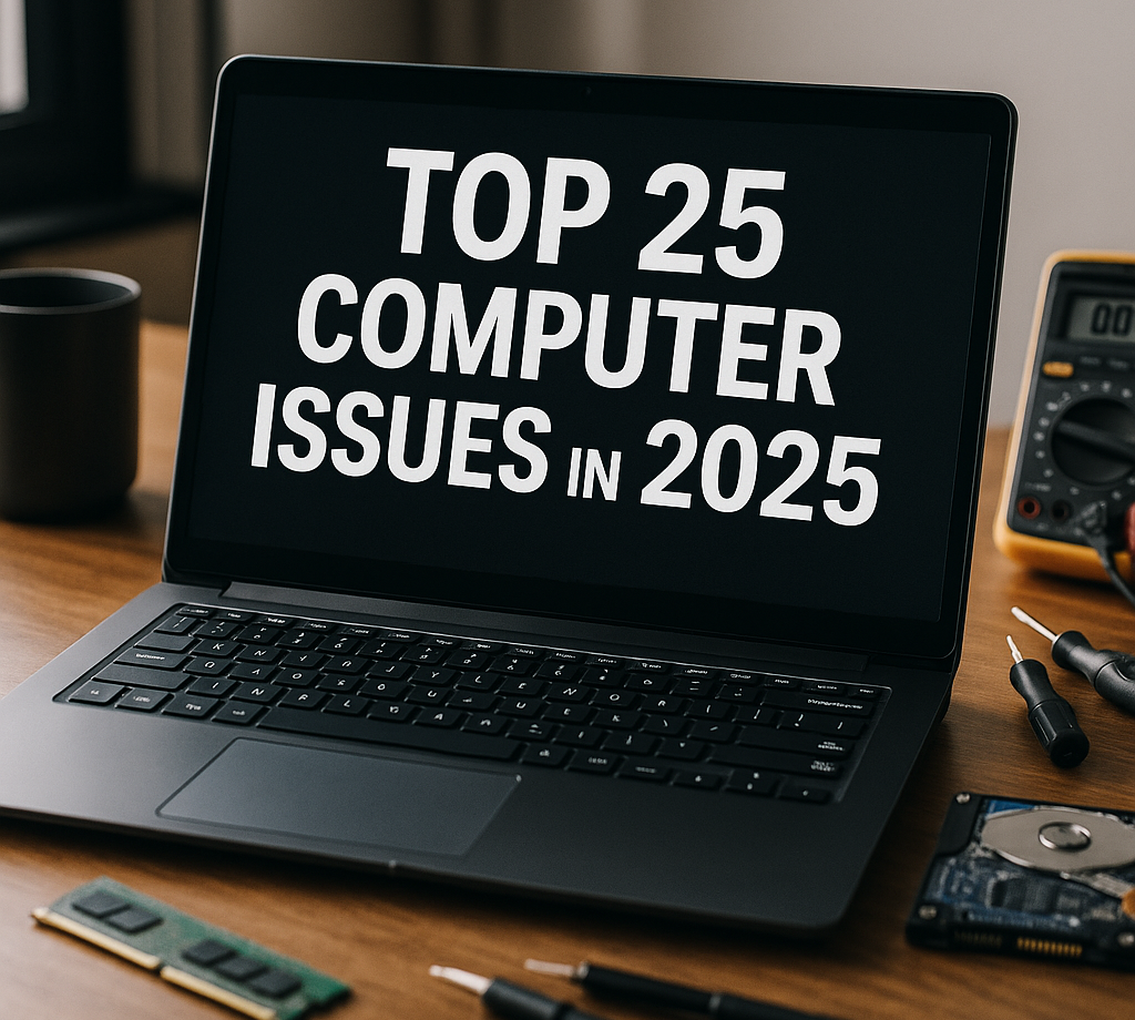 Top 25 Most Common Computer Issues in 2025 and How to Fix Them